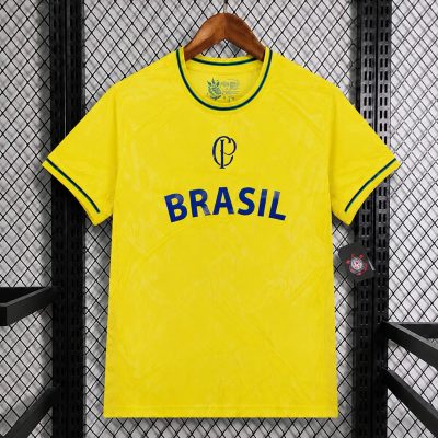 2026 Corinthians Special Brasil Yellow Soccer Jersey