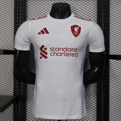 25/26 Liverpool Special White Long Sleeve Player Version Soccer Jersey