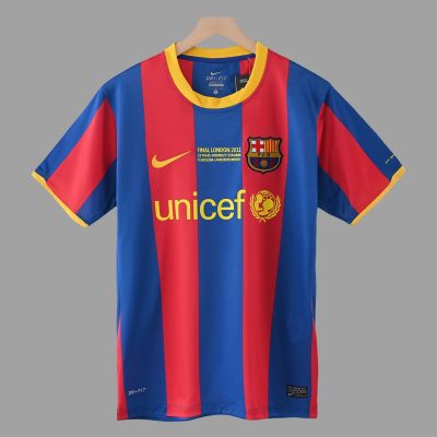 10/11 Barcelona Home Champions Final Retro Soccer Jersey
