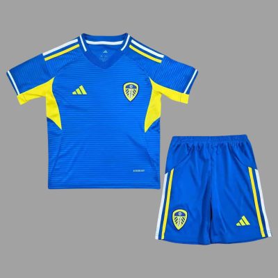 25/26 Leeds United Away Kids Soccer Jersey Size 16-28