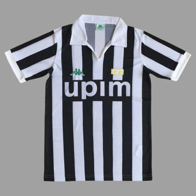 90/91 Juventus Home Retro Soccer Jersey