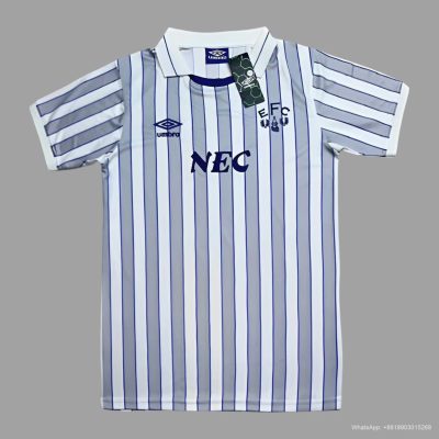 88/90 Everton away Retro soccer jersey