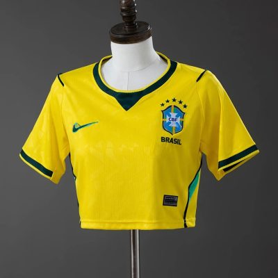 2026 Brazil Home Crop Top Women Soccer Jersey