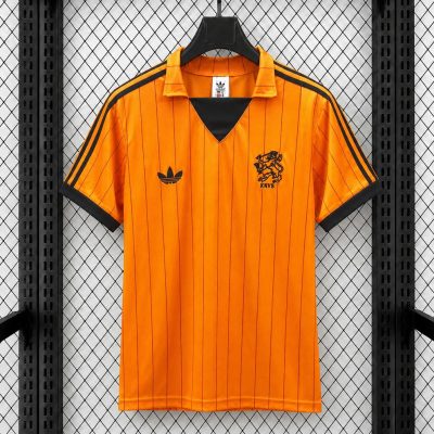 1982 Netherlands Home Retro Soccer Jersey