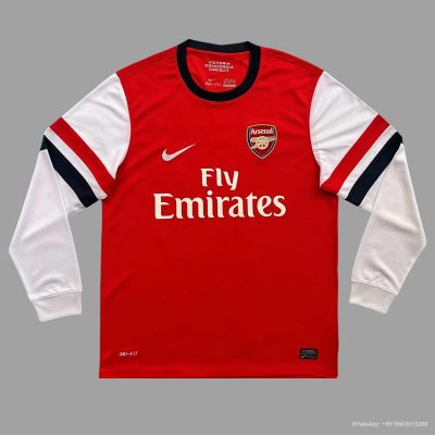 12/14 Arsenal Home Long Sleeve Retro Soccer Jersey