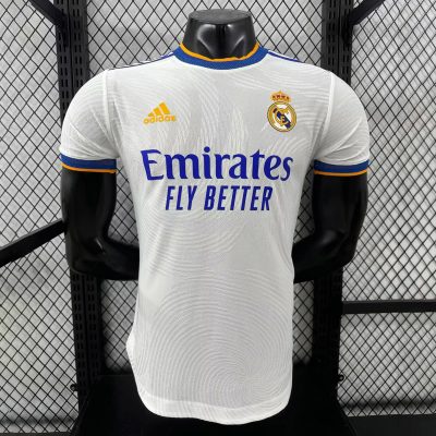 21/22 Real Madrid Home Player Version Retro Soccer Jersey