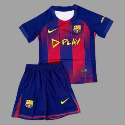 25/26 Barcelona x Ed Sheeran Home Kids Soccer Jersey Size 16-28
