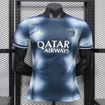 26/27 PSG Paris Saint-Germain Sepcial Edtion Navy and Light Grey Tie-dye Player Version Soccer Jersey