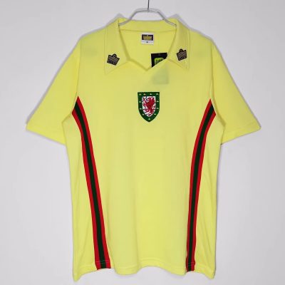 1976 Wales Away Retro Soccer Jersey