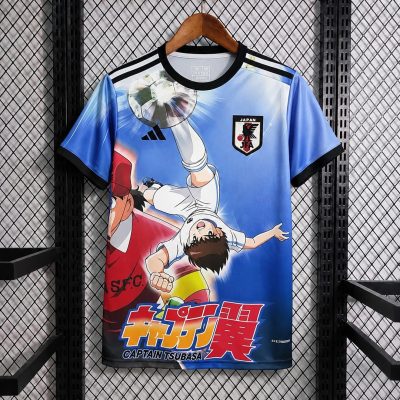 2026 Japan Caption Tsubasa Sublimation Blue Soccer Jersey