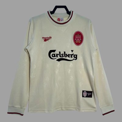 96/97 Liverpool Away Long Sleeve Retro Soccer Jersey