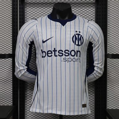 26/27 Inter Milan Away Long Sleeve Player Version Soccer Jersey