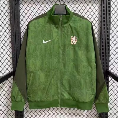 25/26 Chelsea Army Green Windbreaker