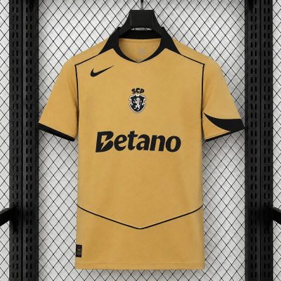 26/27 Sporting CP Lisbon Away Total 90 Gold Soccer Jersey