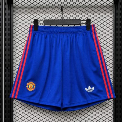 26/27 Manchester United Away Blue Player Version Soccer Shorts