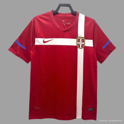 2010 Serbia Home Retro Soccer jersey