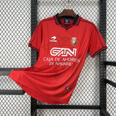 98/99 Osasuna Home Retro Soccer Jersey