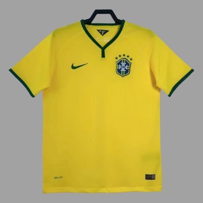 2014 Brazil Home Retro Soccer Jersey