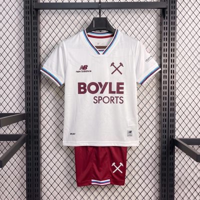 26/27 West Ham United Away Kids Soccer Jersey