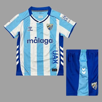 25/26 Malaga Home Kids Soccer Jersey Size 16-28