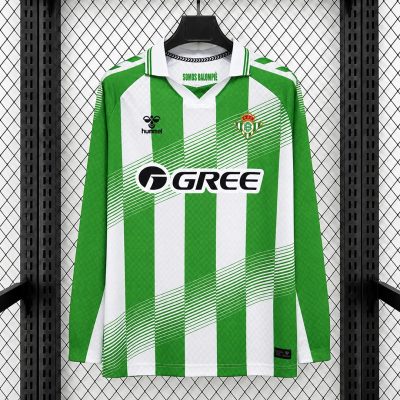 26/27 Real Betis Home Long Sleeve Soccer Jersey