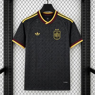2026 Spain Special Edition Trefoil Black Soccer Jersey