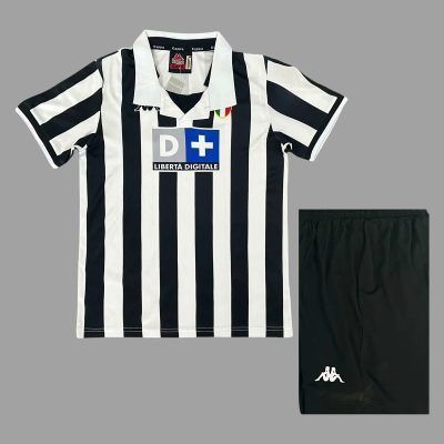 98/99 Juventus Home Kids Retro Soccer Jersey Size 16-28