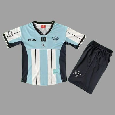 2001 Argentina MARADONA Testimonial Version Kids Soccer Jersey Size 16-28