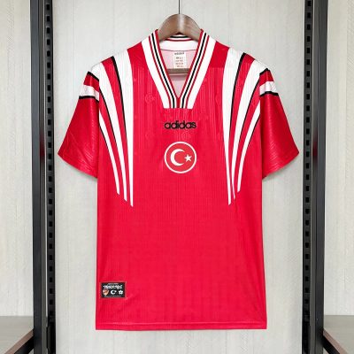 1996 Turkey Home Retro Soccer Jersey