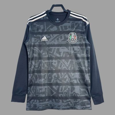 2019 Mexico Home Long Sleeve Retro Soccer Jersey