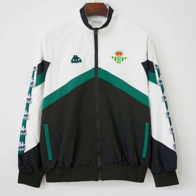 95/97 Real Betis White Black Retro Windbreaker