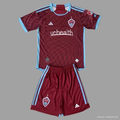24/25 Colorado Rapids home men Kids soccer jersey Size 16-2XL