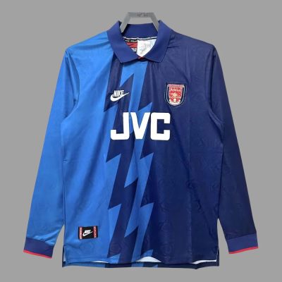 95/96 Arsenal Away Long Sleeve Retro Soccer Jersey