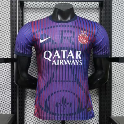 26/27 Paris Saint-Germain Pre-Match Away Player Version Purple Soccer Jersey