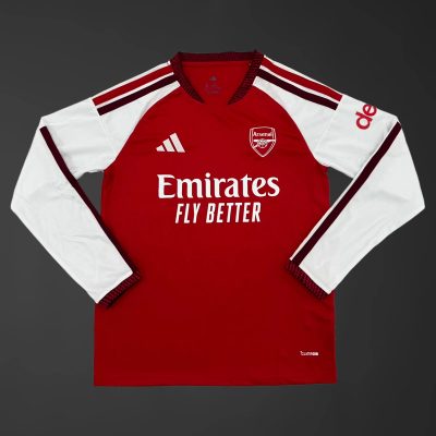 26/27 Arsenal Home Long Sleeve Soccer Jersey