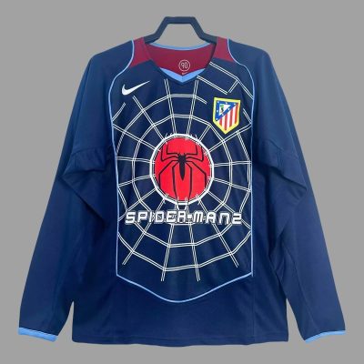04/05 Atletico Madrid Away Long Sleeve Retro Soccer Jersey