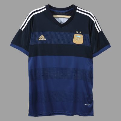 2014 Argentina Away Retro Soccer Jersey