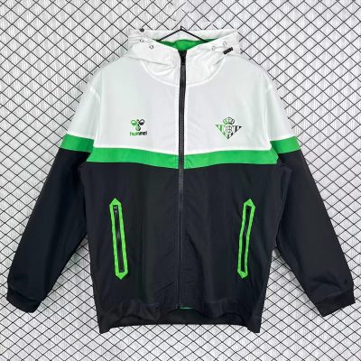25/26 Real Betis Black White Track Jacket