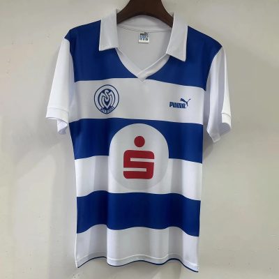 90/91 Duisburg Home Retro Soccer Jersey