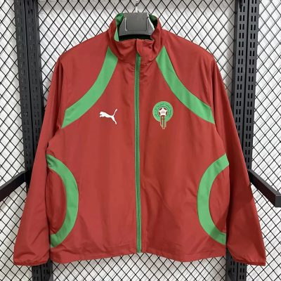2026 Morocco Pre-Match Reversible Woven Jacket