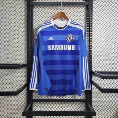 11/12 Chelsea Home Long Sleeve Retro Soccer Jersey