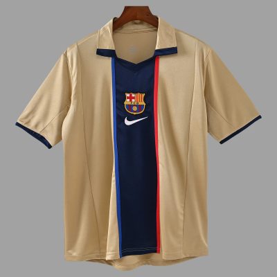 01/02 Barcelona Away Retro Soccer Jersey
