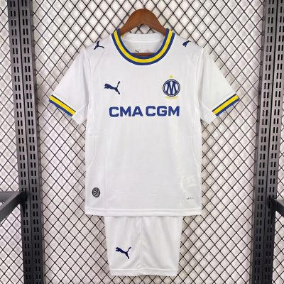 26/27 Marseille Home Kids Soccer Jersey