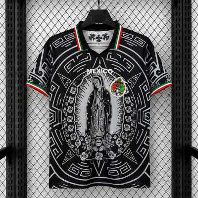 2026 Mexico Virgen De Guadalup Black Soccer Jersey