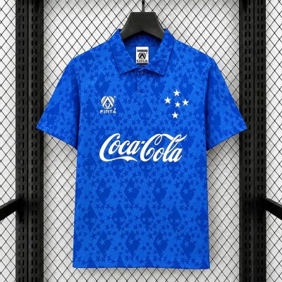 1993 1994 1995 Cruzeiro Home Retro Soccer Jersey