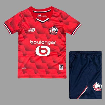25/26 Lille Home Kids Soccer Jersey Size 16-28