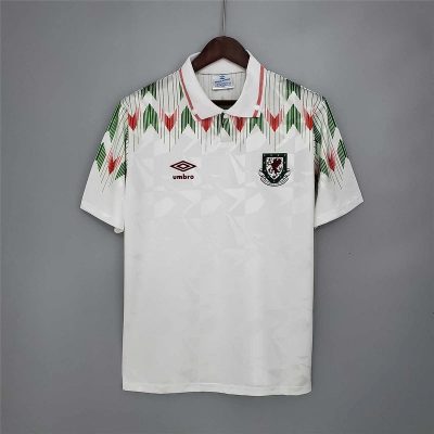 1990 Wales Away Retro Soccer Jersey