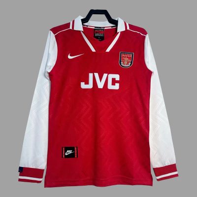 96/98 Arsenal Home Long Sleeve Retro Soccer Jersey