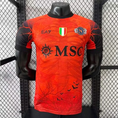 25/26 Napoli Halloween Player Version Red Soccer Jersey