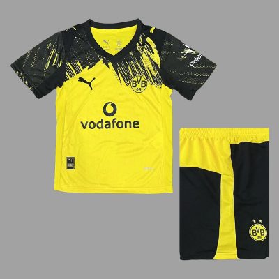 25/26 Dortmund Home Kids Soccer Jersey Size 16-28